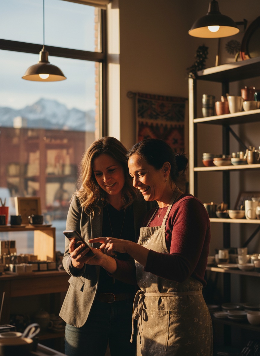 Working through a Google Business Profile with a shop owner