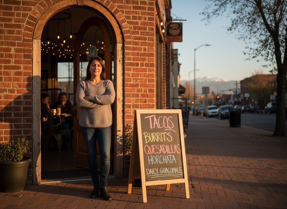 A local business owner at work